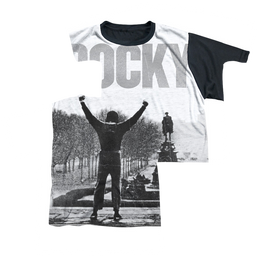 Rocky Classic Image - Youth Black Back T-Shirt Youth Black Back T-Shirt (Ages 8-12) Rocky   