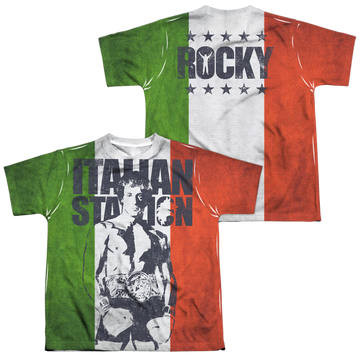 Rocky Stallion youth all-over print t-shirt for ages 8 to 12