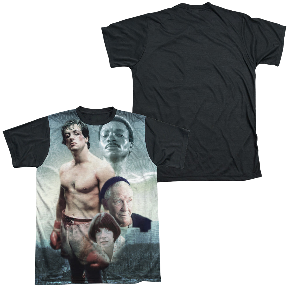 Rocky Montage - Men's Black Back T-Shirt Men's Black Back T-Shirt Rocky   