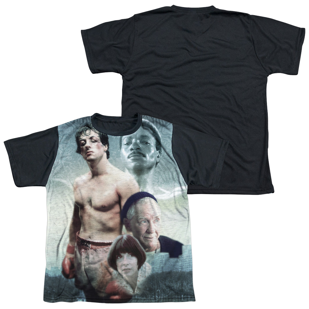 Rocky Montage - Youth Black Back T-Shirt Youth Black Back T-Shirt (Ages 8-12) Rocky   