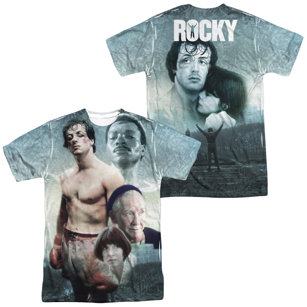 Rocky Montage (Front/Back Print) - Men's All-Over Print T-Shirt Men's All-Over Print T-Shirt Rocky   