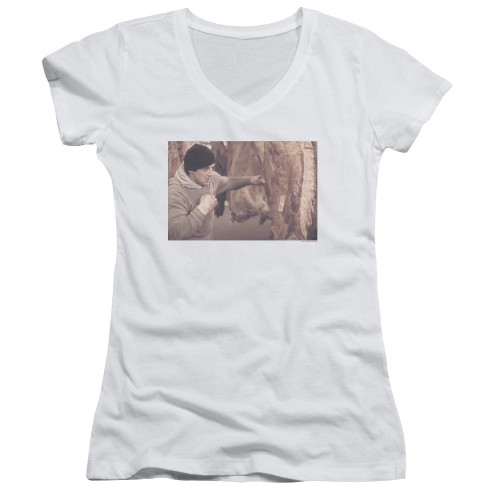 Rocky Meat Locker - Juniors V-Neck T-Shirt Juniors V-Neck T-Shirt Rocky   