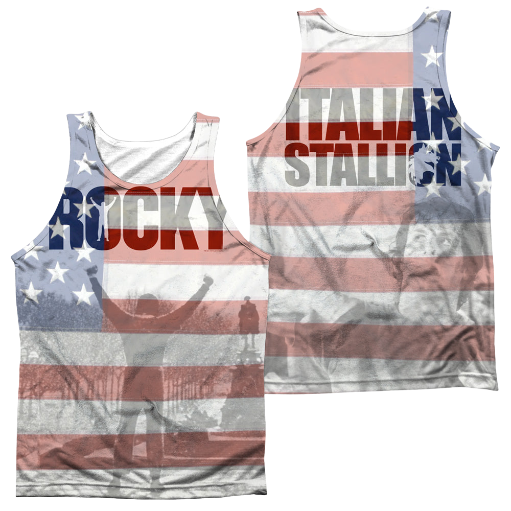 Rocky America (Front/Back Print) - Men's All Over Print Tank Top Men's All Over Print Tank Rocky   