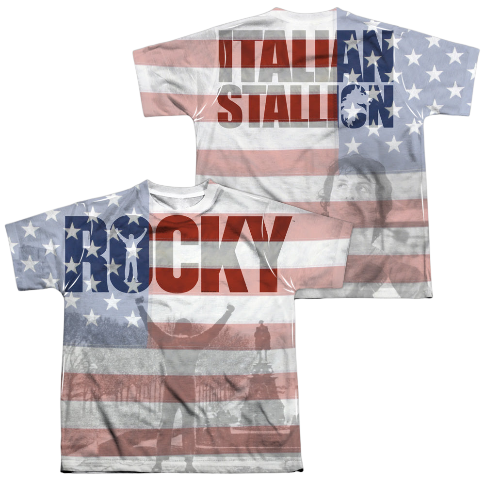Rocky America (Front/Back Print) - Youth All-Over Print T-Shirt Youth All-Over Print T-Shirt (Ages 8-12) Rocky   