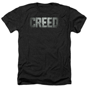 Charcoal men's heather t-shirt with Creed Logo graphic