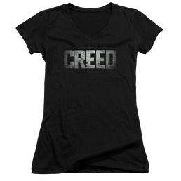 Creed Logo - Juniors V-Neck T-Shirt Juniors V-Neck T-Shirt Creed   