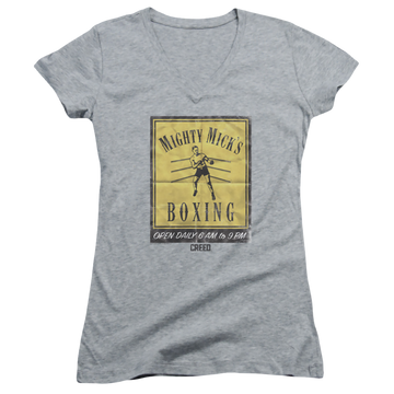Creed Micks Poster - Juniors V-Neck T-Shirt Juniors V-Neck T-Shirt Creed   