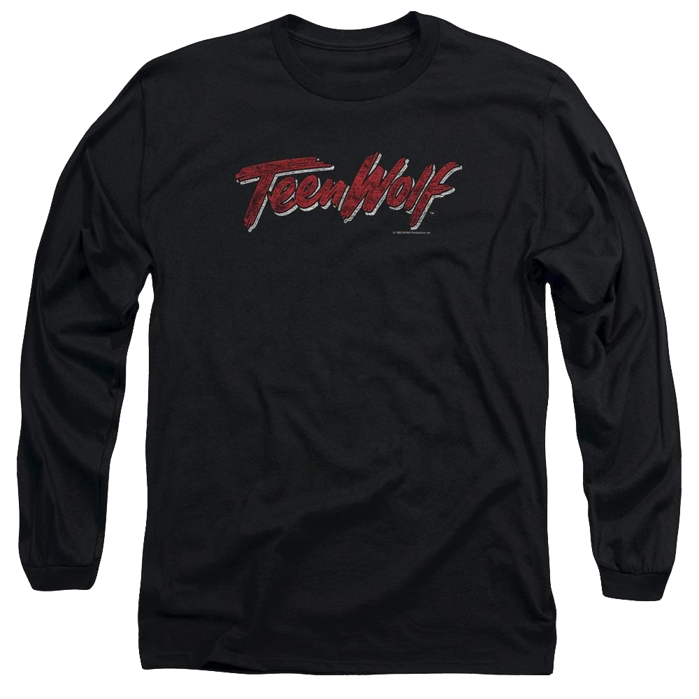 Teen Wolf Scrawl Logo Men's Long Sleeve T-Shirt Men's Long Sleeve T-Shirt Teen Wolf   