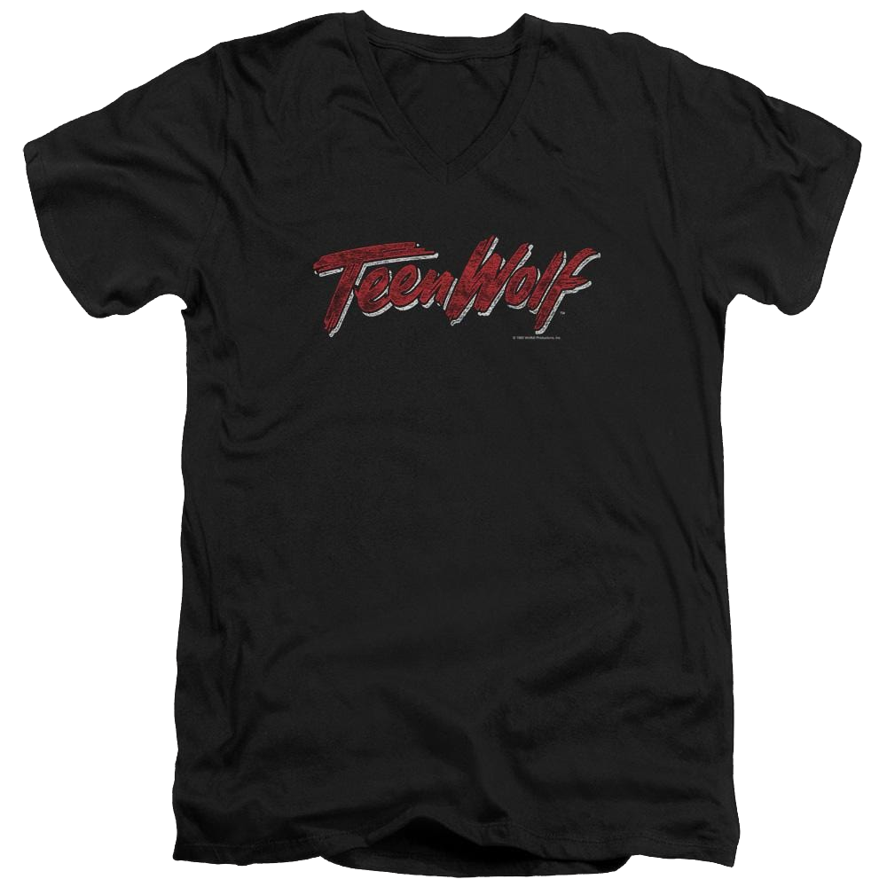 Teen Wolf Scrawl Logo Men's V-Neck T-Shirt Men's V-Neck T-Shirt Teen Wolf   