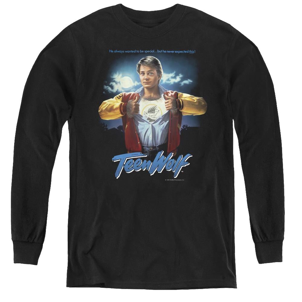 Teen Wolf Poster - Youth Long Sleeve T-Shirt Youth Long Sleeve T-Shirt Teen Wolf   