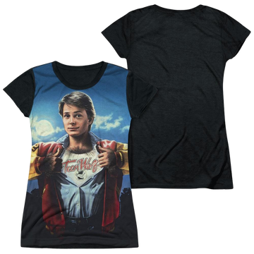 Teen Wolf Poster Sub juniors black back t-shirt