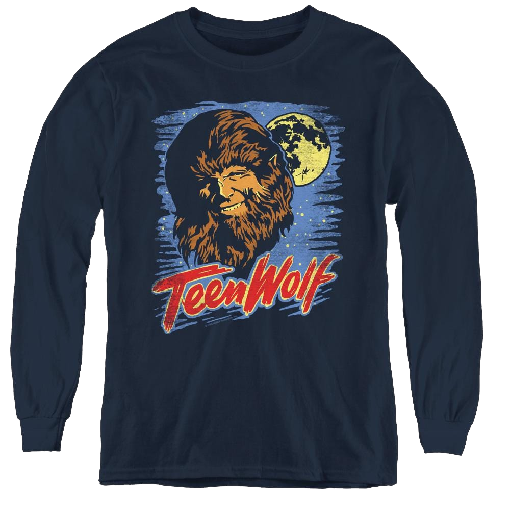 Teen Wolf Moon Wolf - Youth Long Sleeve T-Shirt Youth Long Sleeve T-Shirt Teen Wolf   