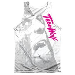 Teen Wolf Silver Halftone Adult Tank Top Men's All Over Print Tank Teen Wolf   
