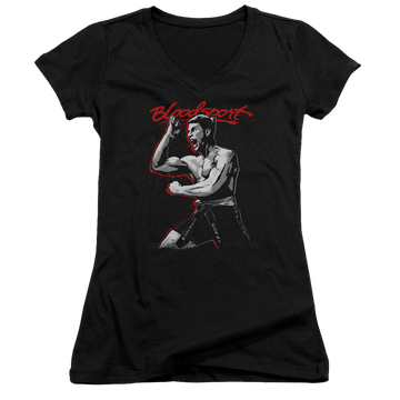 Bloodsport Loud Mouth - Juniors V-Neck T-Shirt Juniors V-Neck T-Shirt Bloodsport   