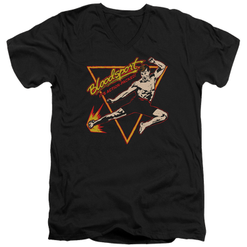 Bloodsport Action Packed - Men's V-Neck T-Shirt Men's V-Neck T-Shirt Bloodsport   