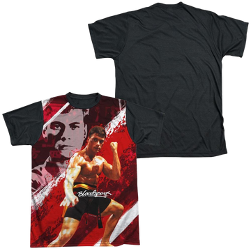 Bloodsport Fight Of Your Life men's black back t-shirt
