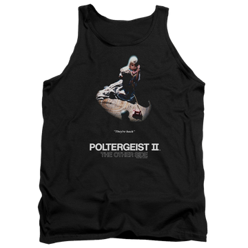 Black men's tank with POLTERGEIST II Poster graphic