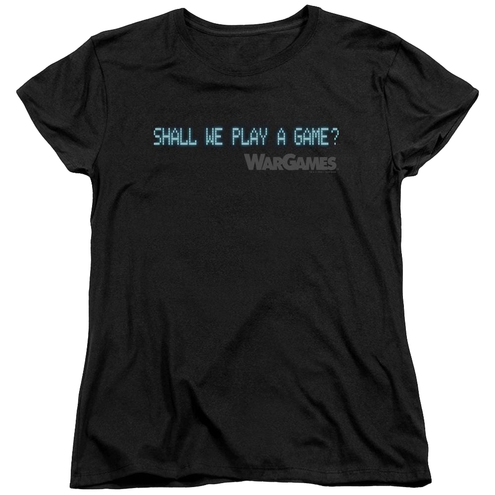 Wargames Shall We Women's T-Shirt Women's T-Shirt Wargames   