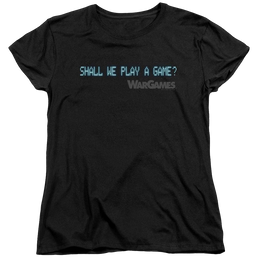 Wargames Shall We Women's T-Shirt Women's T-Shirt Wargames   