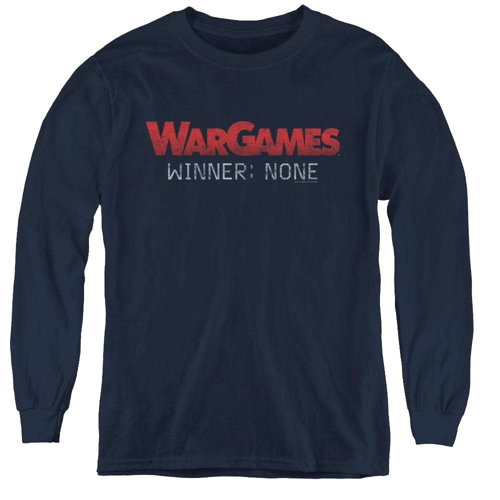 Wargames No Winners - Youth Long Sleeve T-Shirt Youth Long Sleeve T-Shirt Wargames   