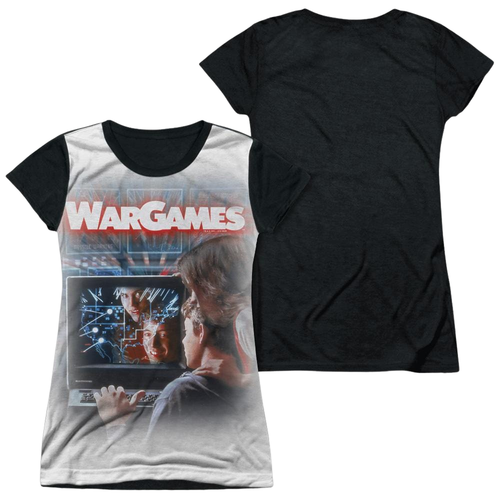 Wargames Poster Juniors Black Back T-Shirt Juniors Black Back T-Shirt Wargames   