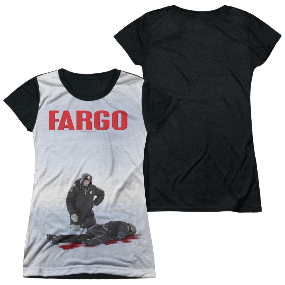 Fargo Poster - Juniors Black Back T-Shirt Juniors Black Back T-Shirt Fargo   