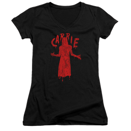 Carrie Silhouette - Juniors V-Neck T-Shirt Juniors V-Neck T-Shirt Carrie   