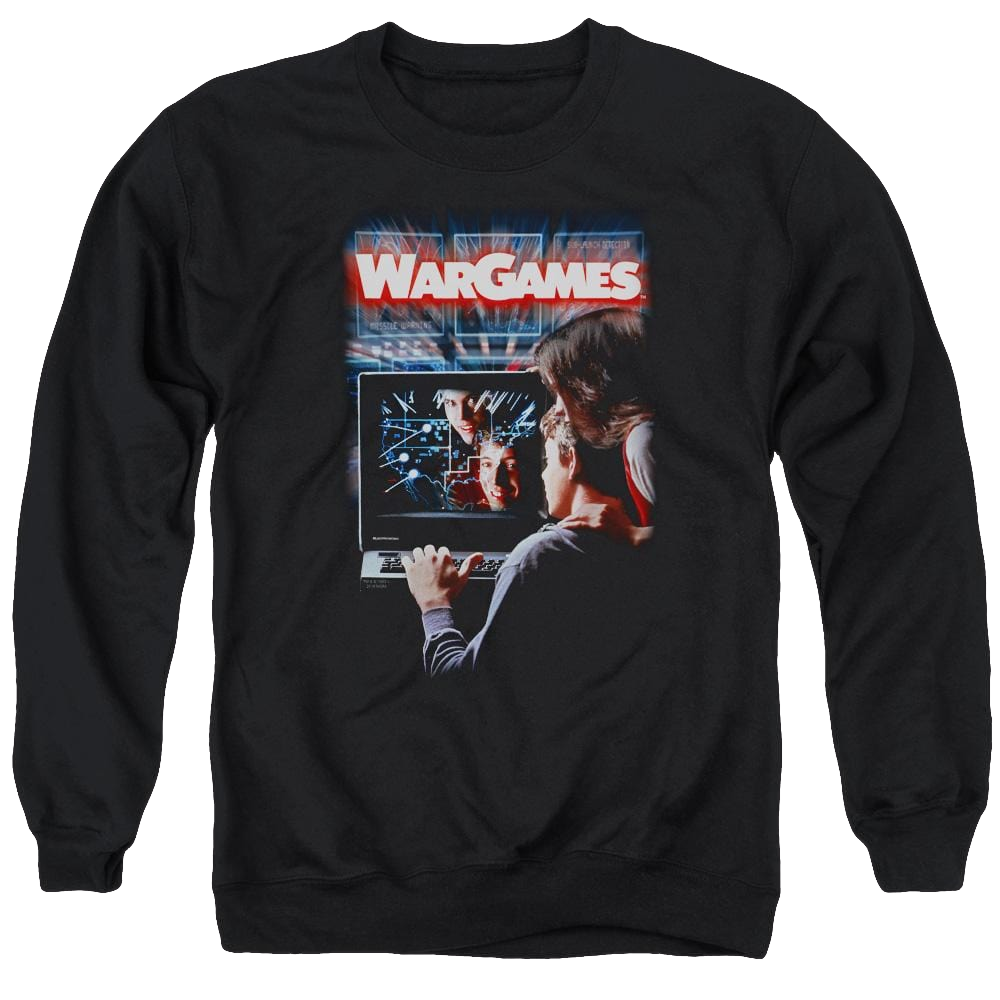 Wargames Poster Men's Crewneck Sweatshirt Men's Crewneck Sweatshirt Wargames   