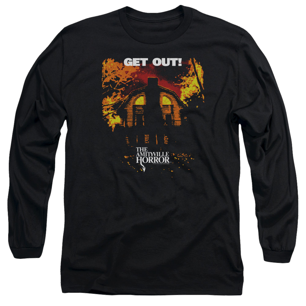 Amityville Horror Get Out - Men's Long Sleeve T-Shirt Men's Long Sleeve T-Shirt Amityville Horror   