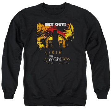 Amityville Horror Get Out - Men's Crewneck Sweatshirt Amityville Horror