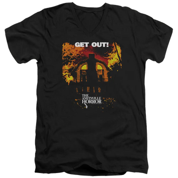 Amityville Horror Get Out - Men's V-Neck T-Shirt Amityville Horror
