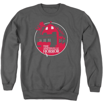 Amityville Horror Red House - Men's Crewneck Sweatshirt Amityville Horror