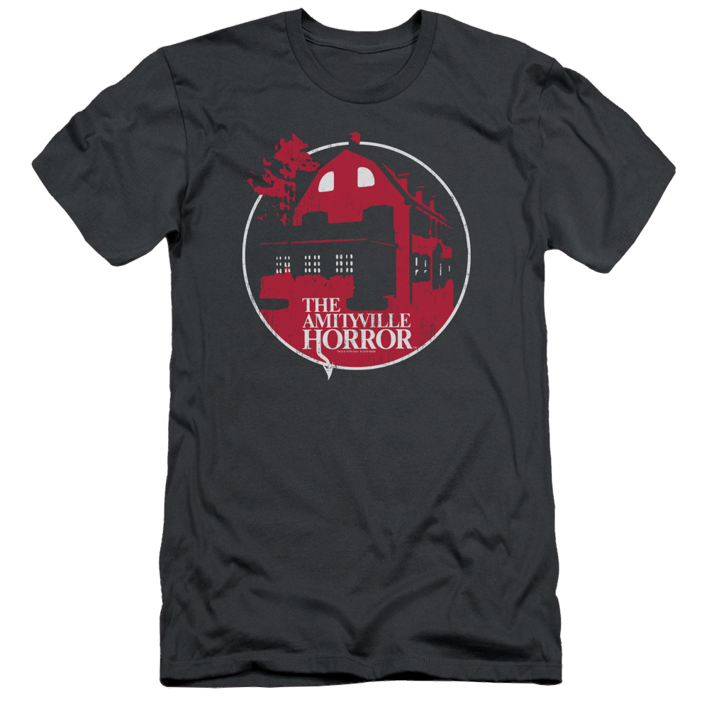 Amityville Horror Red House - Men's Slim Fit T-Shirt Men's Slim Fit T-Shirt Amityville Horror   