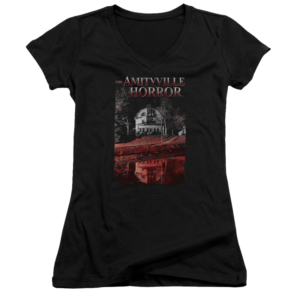 Amityville Horror Cold Blood - Juniors V-Neck T-Shirt Juniors V-Neck T-Shirt Amityville Horror   