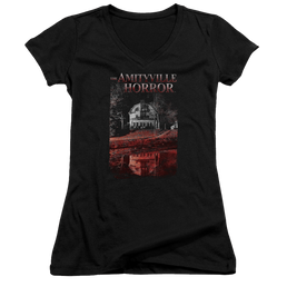 Amityville Horror Cold Blood - Juniors V-Neck T-Shirt Juniors V-Neck T-Shirt Amityville Horror   