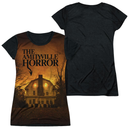 Amityville Horror House - Juniors Black Back T-Shirt Juniors Black Back T-Shirt Amityville Horror   