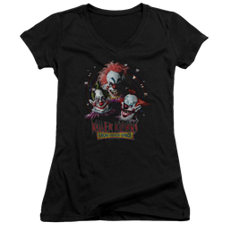 Killer Klowns From Outer Space Killer Klowns Juniors V-Neck T-Shirt Juniors V-Neck T-Shirt Killer Klowns From Outer Space   