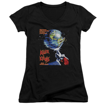 Killer Klowns From Outer Space Invaders Juniors V-Neck T-Shirt Juniors V-Neck T-Shirt Killer Klowns From Outer Space   