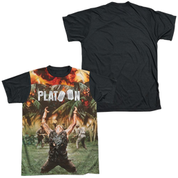 Platoon Key Art Men's Black Back T-Shirt Men's Black Back T-Shirt Platoon   