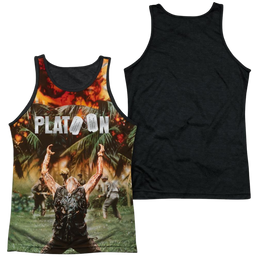 Platoon Key Art Men's Black Back Tank Men's Black Back Tank Platoon   
