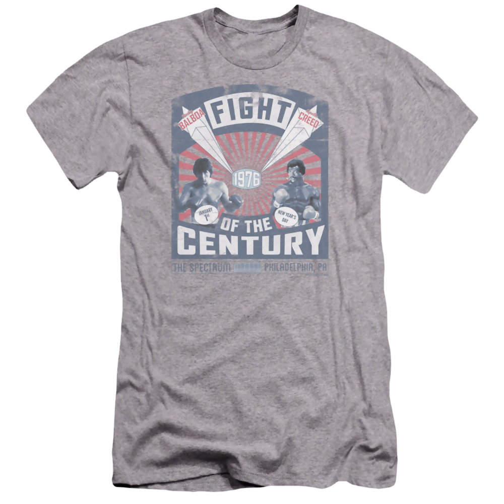 Rocky Balboa Creed Fight Poster - Men's Premium Slim Fit T-Shirt Men's Premium Slim Fit T-Shirt Rocky   