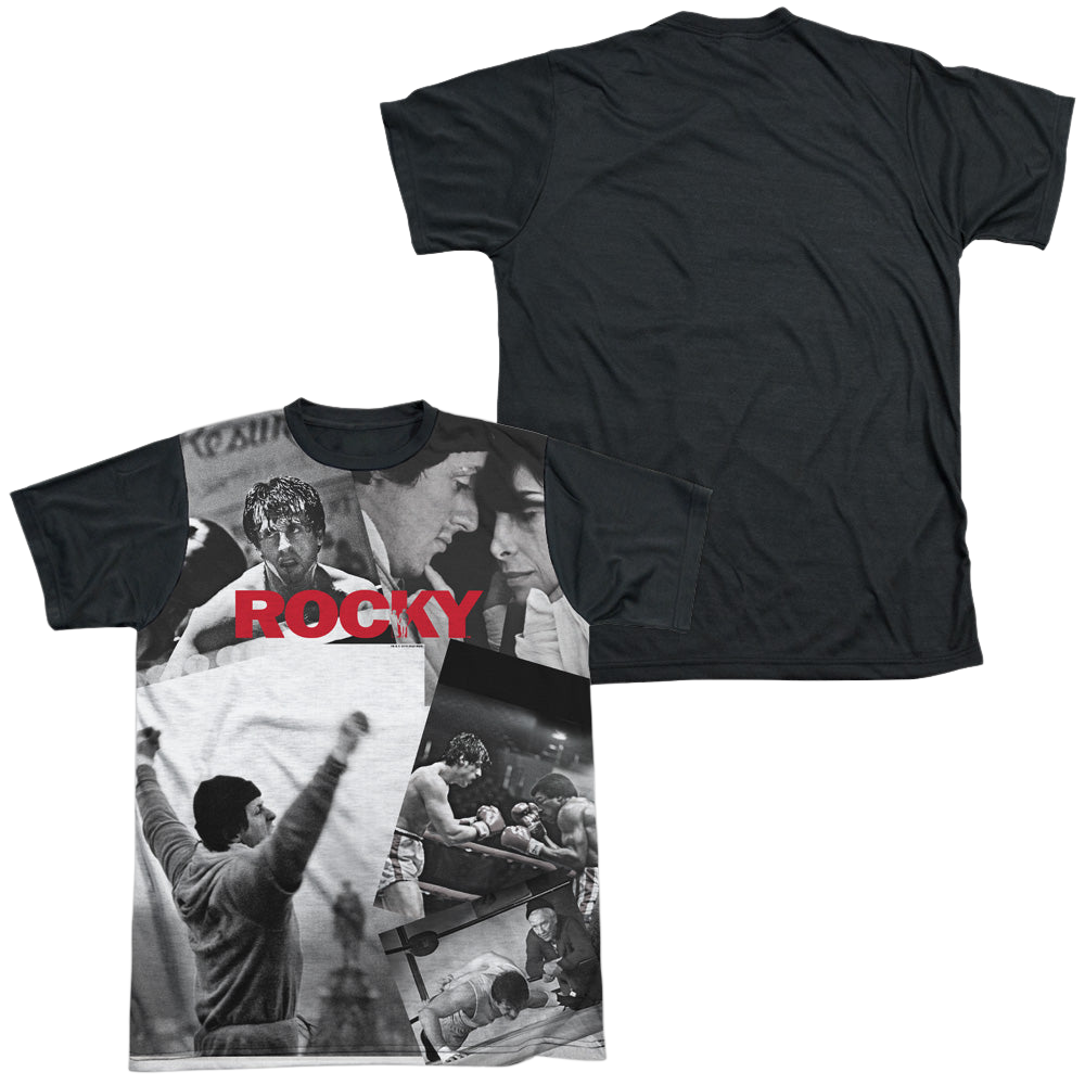Rocky 40Th Anniversay Collage - Men's Black Back T-Shirt Men's Black Back T-Shirt Rocky   