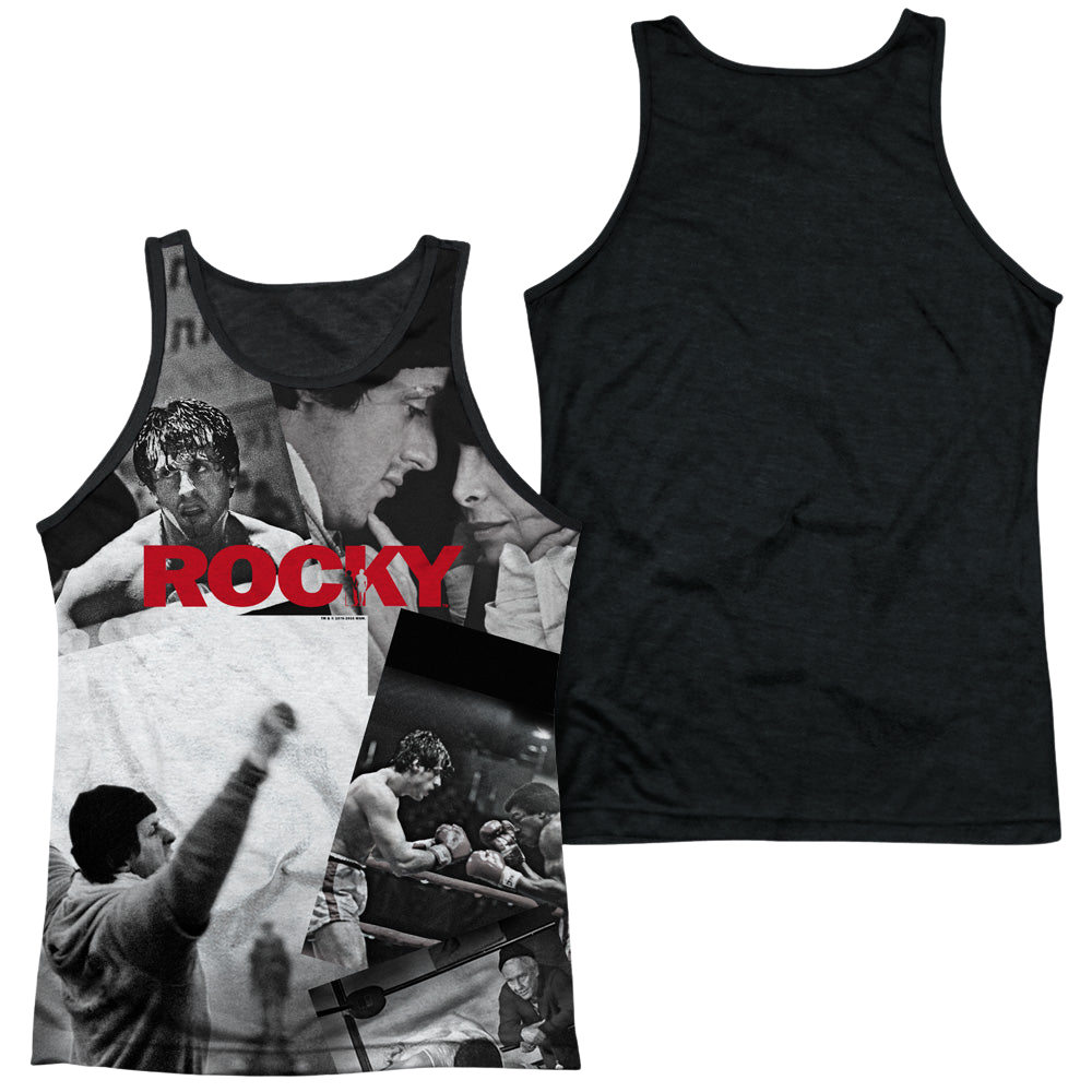 Rocky 40Th Anniversay Collage - Men's Black Back Tank Top Men's Black Back Tank Rocky   