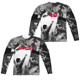 Rocky 40Th Anniversay Collage (Front/Back Print) - Men's All-Over Print Long Sleeve Men's All-Over Print Long Sleeve Rocky   