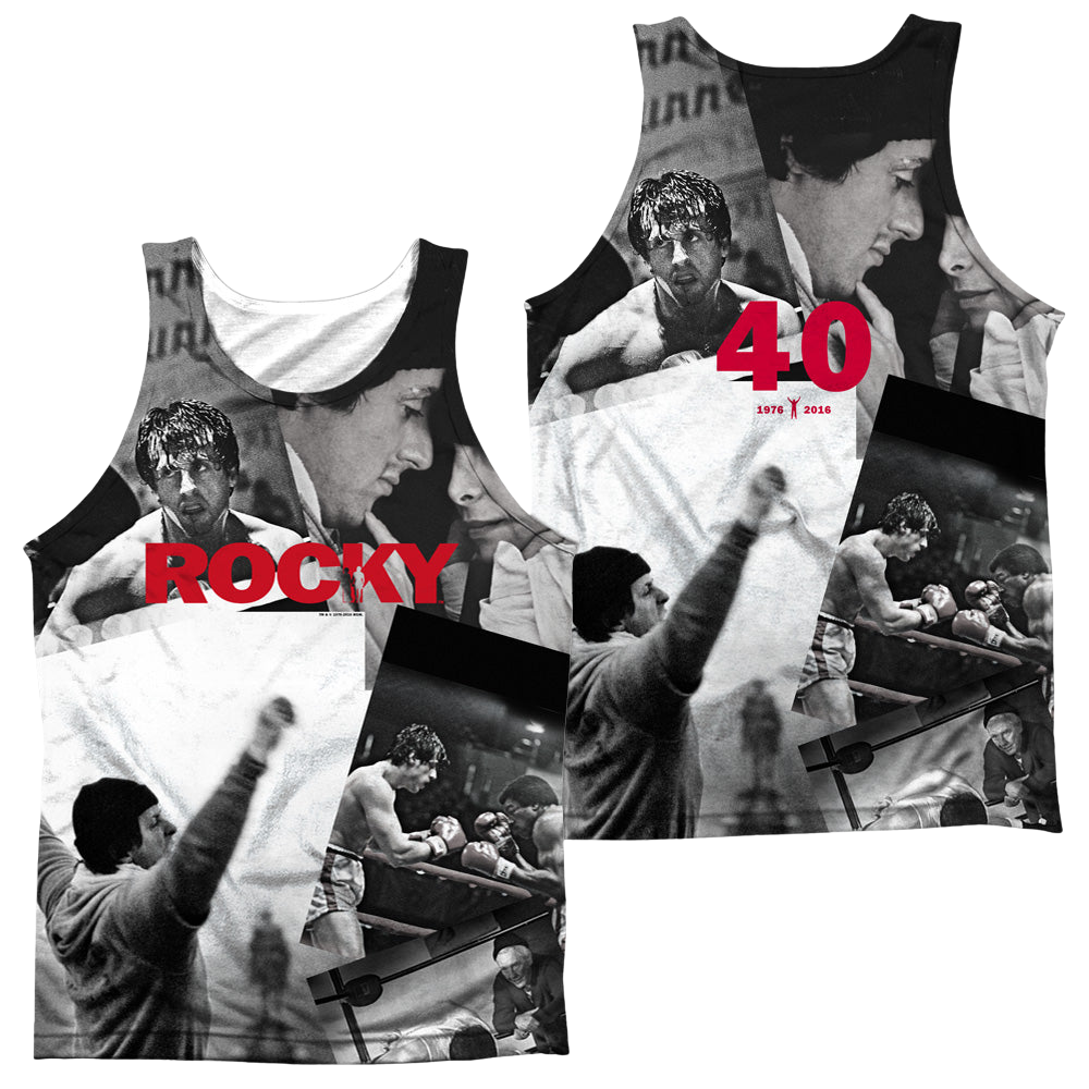 Rocky 40Th Anniversay Collage (Front/Back Print) - Men's All Over Print Tank Top Men's All Over Print Tank Rocky   
