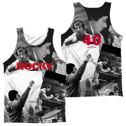 Rocky 40Th Anniversay Collage (Front/Back Print) - Men's All Over Print Tank Top Men's All Over Print Tank Rocky   