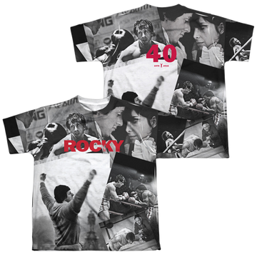 Rocky 40Th Anniversay Collage youth all-over print t-shirt for ages 8 to 12
