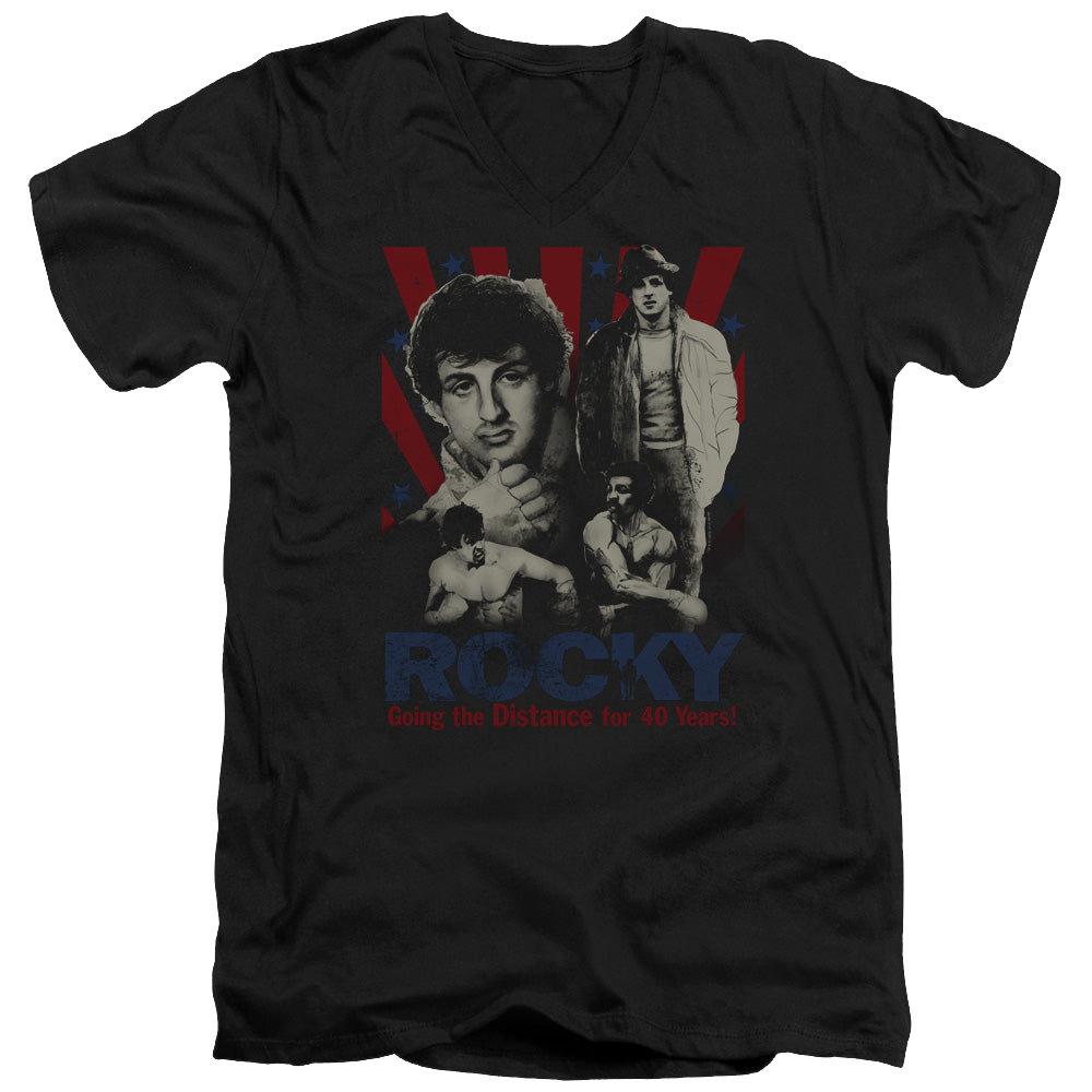 Rocky Going The Distance - Men's V-Neck T-Shirt Men's V-Neck T-Shirt Rocky   