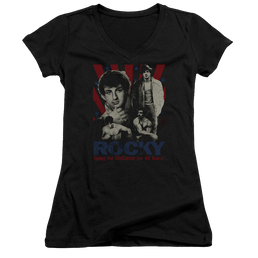 Rocky Going The Distance - Juniors V-Neck T-Shirt Juniors V-Neck T-Shirt Rocky   