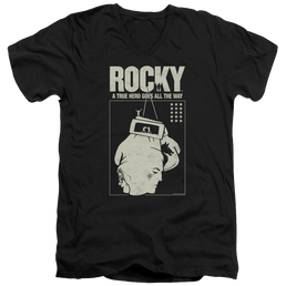 Rocky The Hero - Men's V-Neck T-Shirt Men's V-Neck T-Shirt Rocky   
